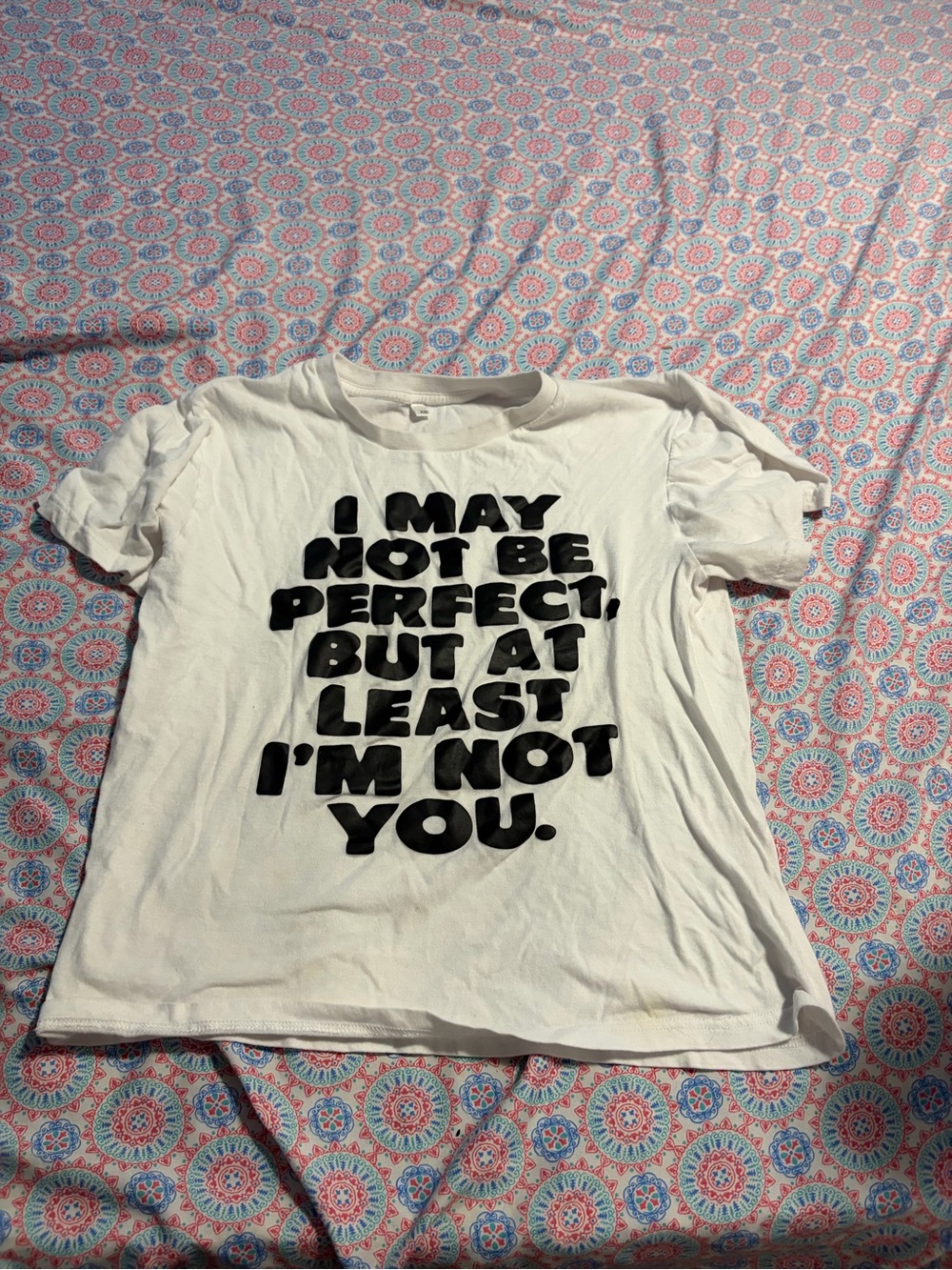 White Graphic Tee - Bold Black Statement
